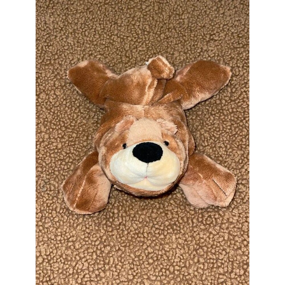 Vintage GUND "Boobert Bear" Flat Flatso Brown Plush Teddy Bear  #320134